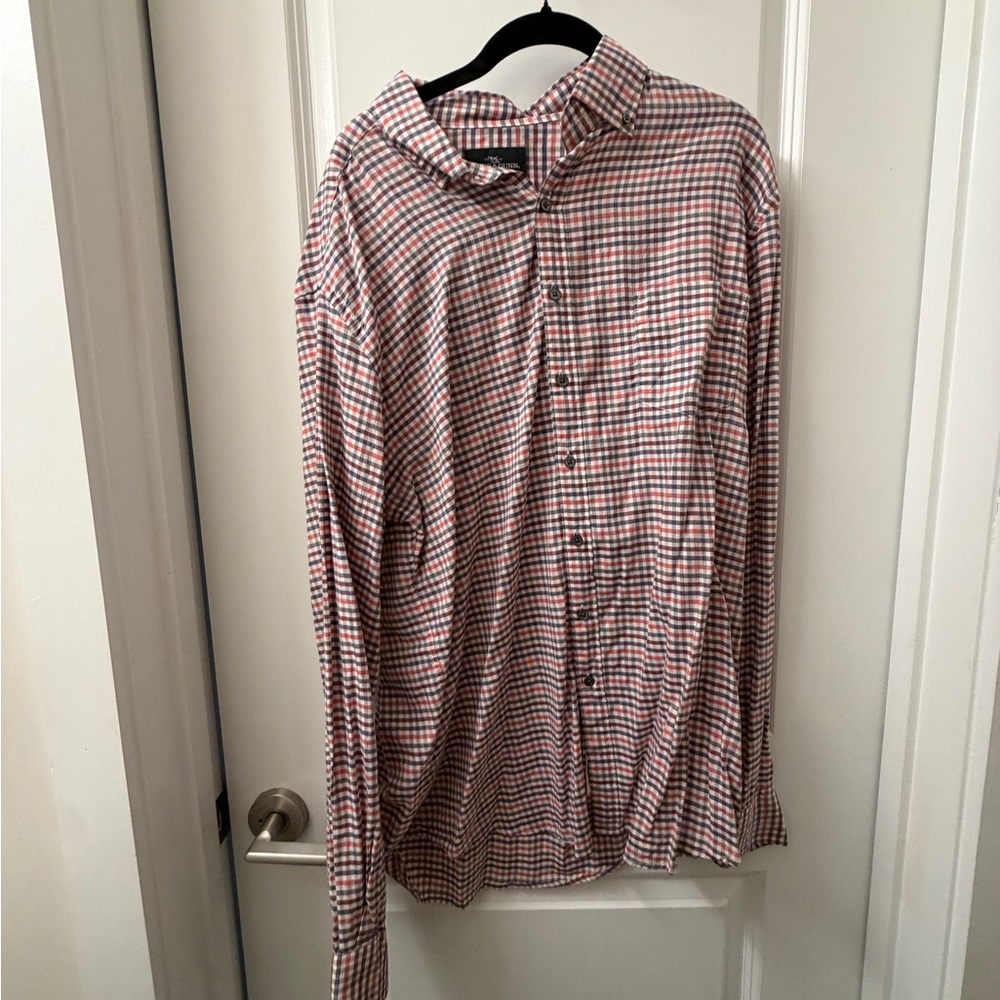 Rodd & Gunn Red and White Check Casual Button-Down Shirt